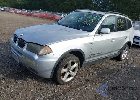 2006 BMW X3 3.0I из США, поврежденный, VIN WBXPA93486WD24727